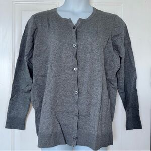NWOT Liz Claiborne Gray Cardigan